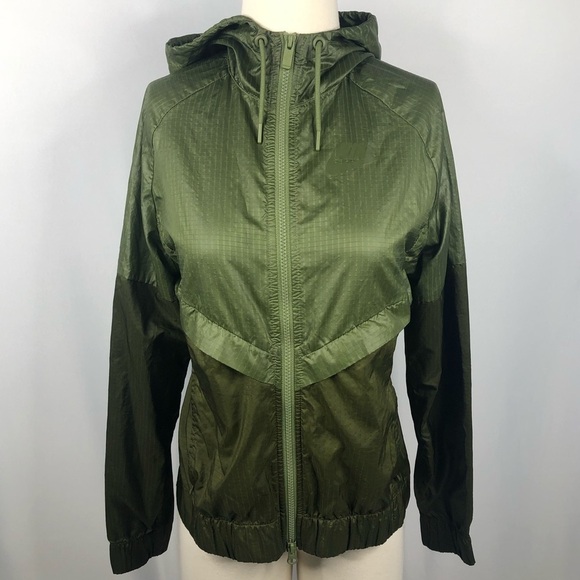 Nike NSW Green Hooded Wind Runner - Picture 2 of 7